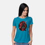 Red Is The Color Of Vengeance-Womens-Basic-Tee-glitchygorilla