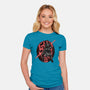 Red Is The Color Of Vengeance-Womens-Fitted-Tee-glitchygorilla