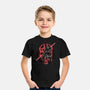 Red Is The Color Of Vengeance-Youth-Basic-Tee-glitchygorilla