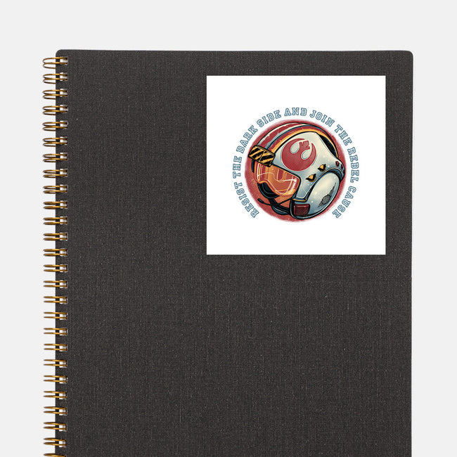 Join The Rebel Cause-None-Glossy-Sticker-glitchygorilla