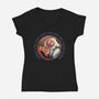 Join The Rebel Cause-Womens-V-Neck-Tee-glitchygorilla