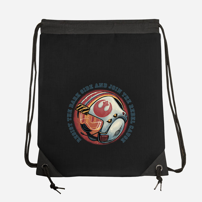 Join The Rebel Cause-None-Drawstring-Bag-glitchygorilla