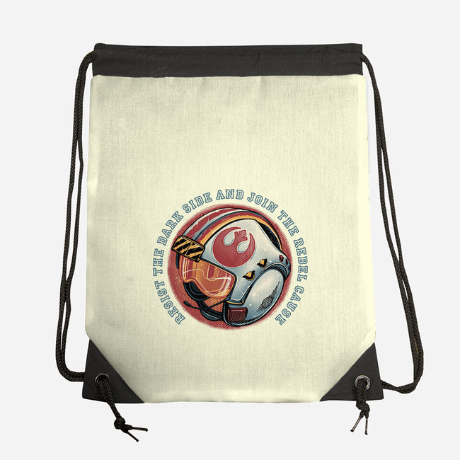 Join The Rebel Cause-None-Drawstring-Bag-glitchygorilla