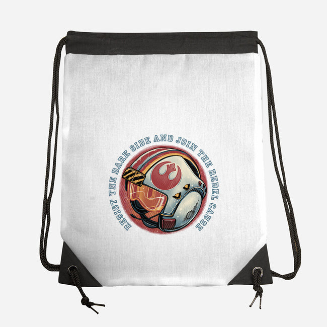 Join The Rebel Cause-None-Drawstring-Bag-glitchygorilla