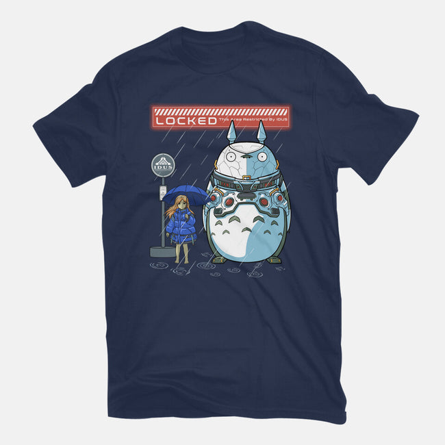 My Cyber Neighbor-Womens-Fitted-Tee-Astrobot Invention