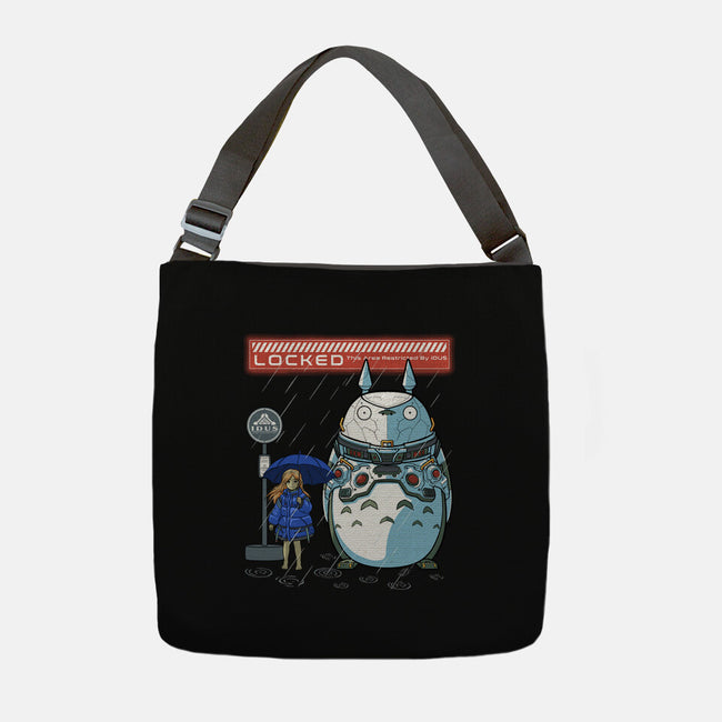 My Cyber Neighbor-None-Adjustable Tote-Bag-Astrobot Invention
