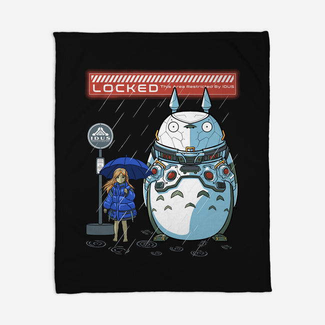 My Cyber Neighbor-None-Fleece-Blanket-Astrobot Invention