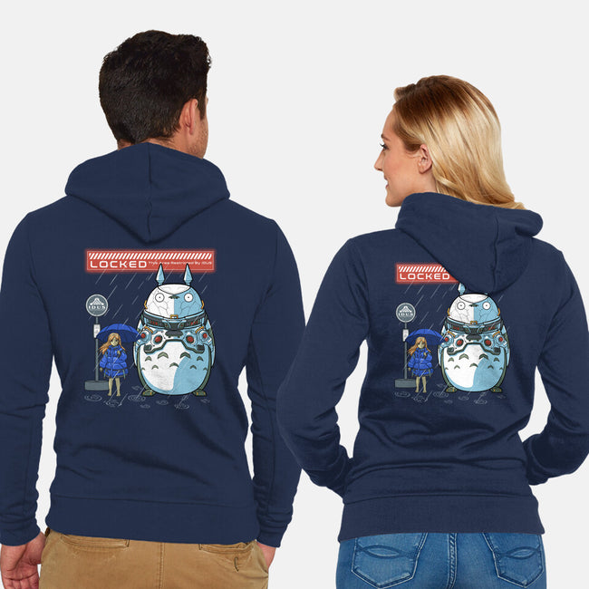 My Cyber Neighbor-Unisex-Zip-Up-Sweatshirt-Astrobot Invention