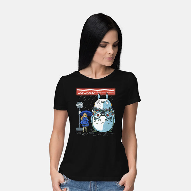 My Cyber Neighbor-Womens-Basic-Tee-Astrobot Invention