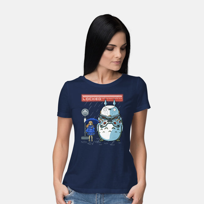 My Cyber Neighbor-Womens-Basic-Tee-Astrobot Invention