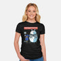 My Cyber Neighbor-Womens-Fitted-Tee-Astrobot Invention