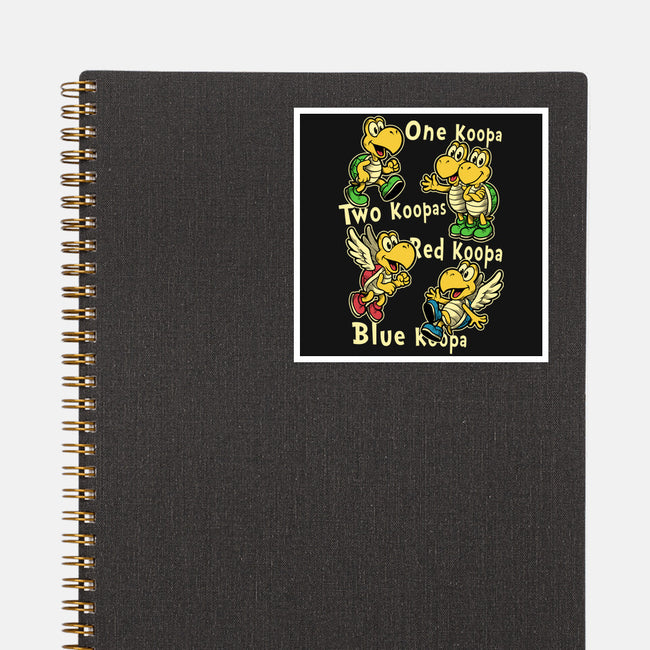 Turtle Game Poem-None-Glossy-Sticker-Studio Mootant