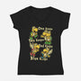 Turtle Game Poem-Womens-V-Neck-Tee-Studio Mootant