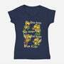Turtle Game Poem-Womens-V-Neck-Tee-Studio Mootant