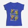 Turtle Game Poem-Womens-V-Neck-Tee-Studio Mootant
