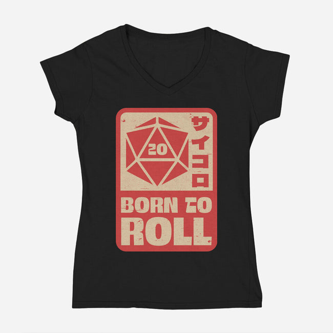 RPG Japanese Sign-Womens-V-Neck-Tee-Studio Mootant