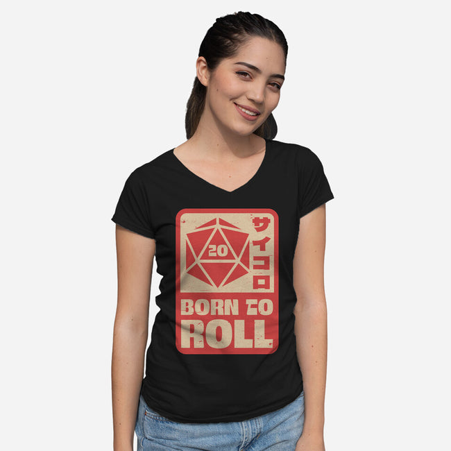 RPG Japanese Sign-Womens-V-Neck-Tee-Studio Mootant