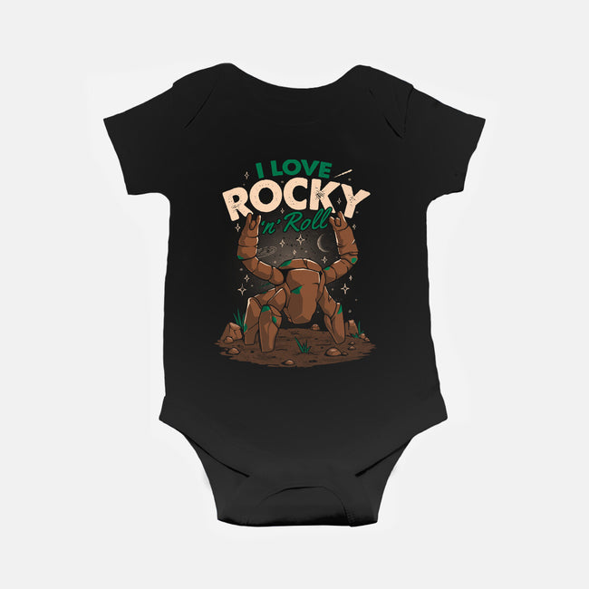 I Love Rocky N Roll-Baby-Basic-Onesie-koalastudio