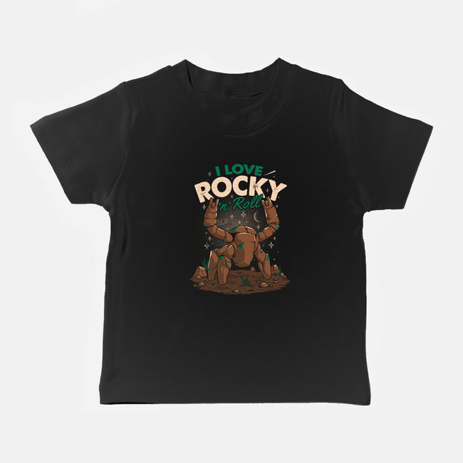 I Love Rocky N Roll-Baby-Basic-Tee-koalastudio