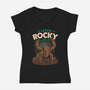 I Love Rocky N Roll-Womens-V-Neck-Tee-koalastudio