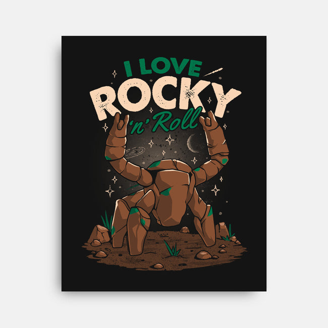 I Love Rocky N Roll-None-Stretched-Canvas-koalastudio