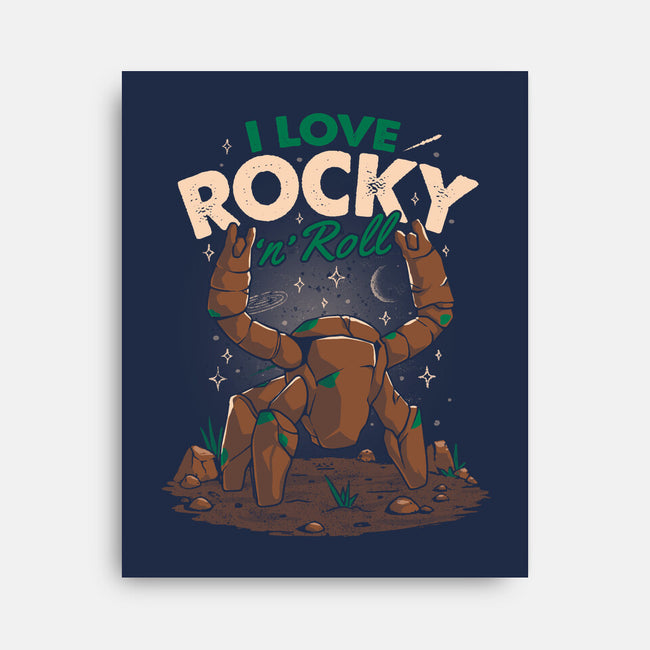 I Love Rocky N Roll-None-Stretched-Canvas-koalastudio