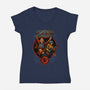 Masters Of Reality-Womens-V-Neck-Tee-Roni Nucleart