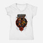 Masters Of Reality-Womens-V-Neck-Tee-Roni Nucleart