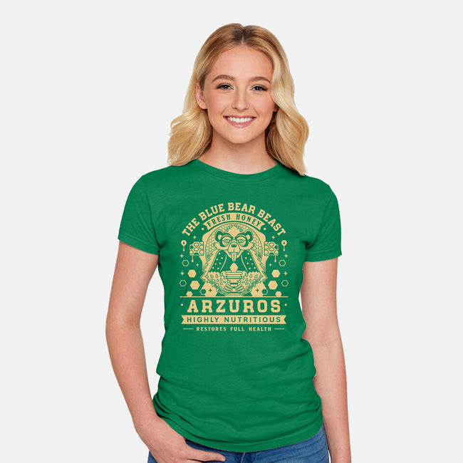 Arzuros Honey Vintage Crest-Womens-Fitted-Tee-LAGELANTEE