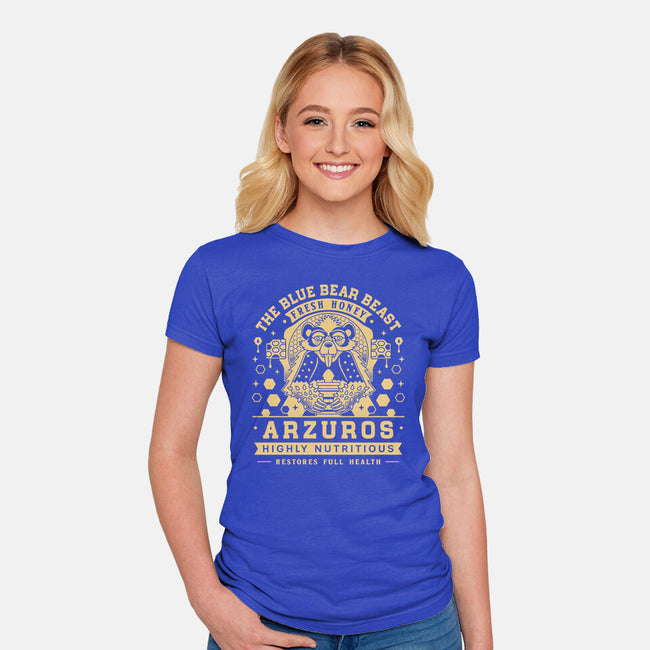 Arzuros Honey Vintage Crest-Womens-Fitted-Tee-LAGELANTEE