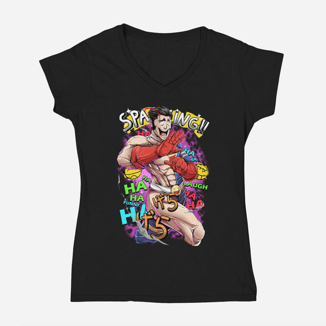 The Comedian-Womens-V-Neck-Tee-Guilherme magno de oliveira