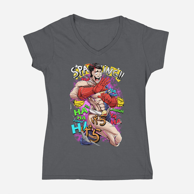 The Comedian-Womens-V-Neck-Tee-Guilherme magno de oliveira