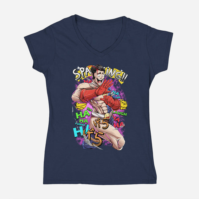 The Comedian-Womens-V-Neck-Tee-Guilherme magno de oliveira