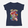 The Comedian-Womens-V-Neck-Tee-Guilherme magno de oliveira