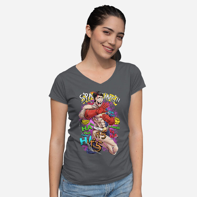 The Comedian-Womens-V-Neck-Tee-Guilherme magno de oliveira