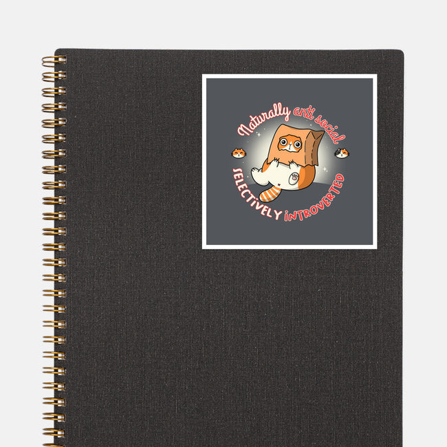 Anti Social And Introverted-None-Glossy-Sticker-Freecheese