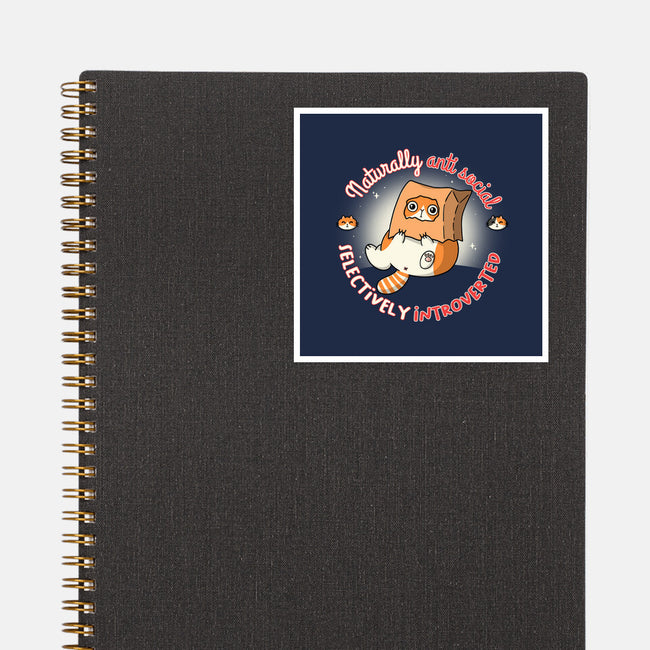 Anti Social And Introverted-None-Glossy-Sticker-Freecheese