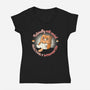 Anti Social And Introverted-Womens-V-Neck-Tee-Freecheese