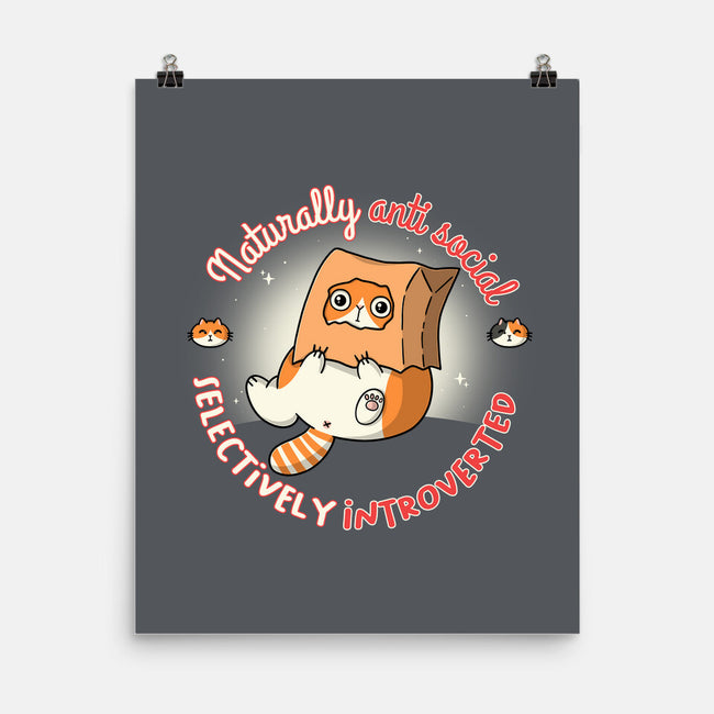 Anti Social And Introverted-None-Matte-Poster-Freecheese