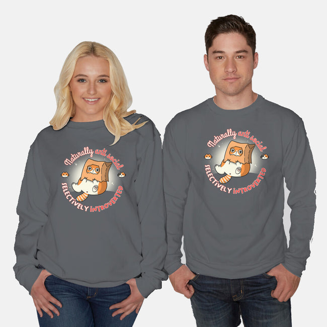 Anti Social And Introverted-Unisex-Crew Neck-Sweatshirt-Freecheese