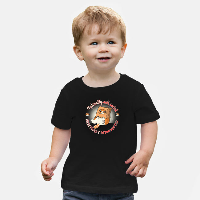 Anti Social And Introverted-Baby-Basic-Tee-Freecheese