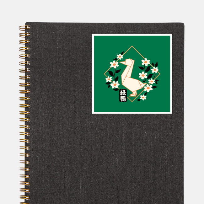 Origami Duck-None-Glossy-Sticker-NemiMakeit