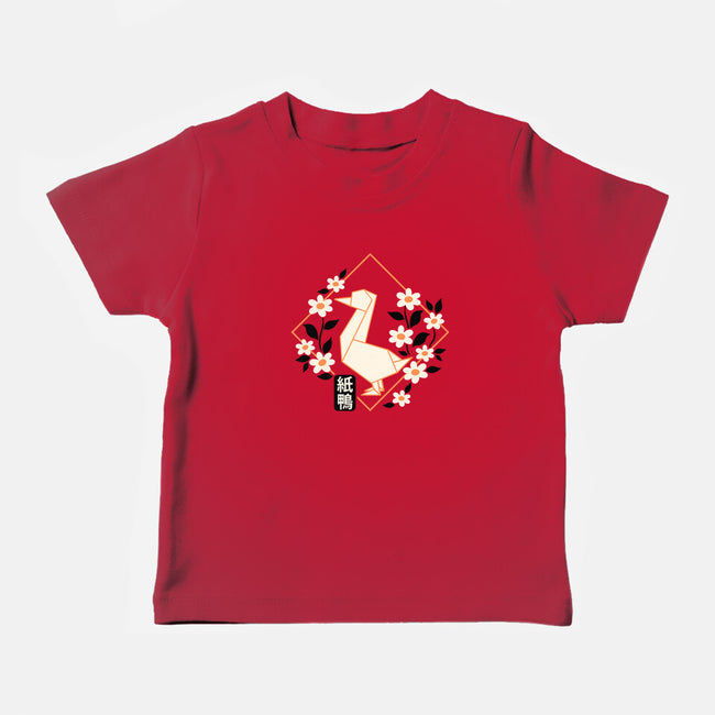 Origami Duck-Baby-Basic-Tee-NemiMakeit