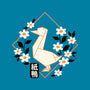 Origami Duck-Womens-Fitted-Tee-NemiMakeit