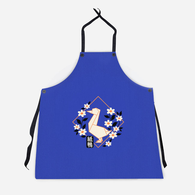 Origami Duck-Unisex-Kitchen-Apron-NemiMakeit