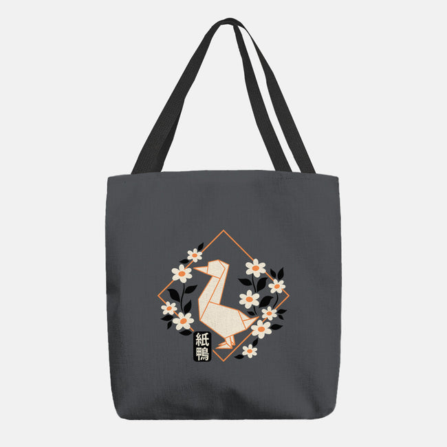 Origami Duck-None-Basic Tote-Bag-NemiMakeit