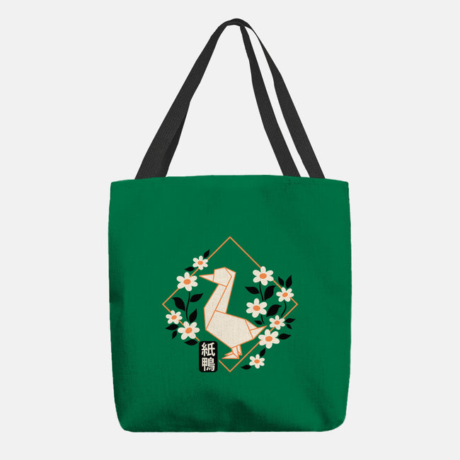 Origami Duck-None-Basic Tote-Bag-NemiMakeit