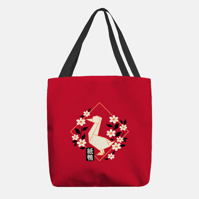 Origami Duck-None-Basic Tote-Bag-NemiMakeit