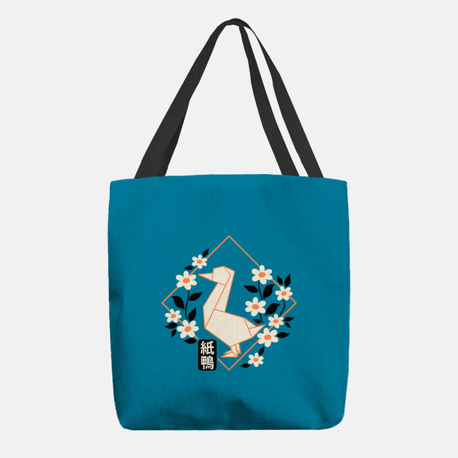 Origami Duck-None-Basic Tote-Bag-NemiMakeit