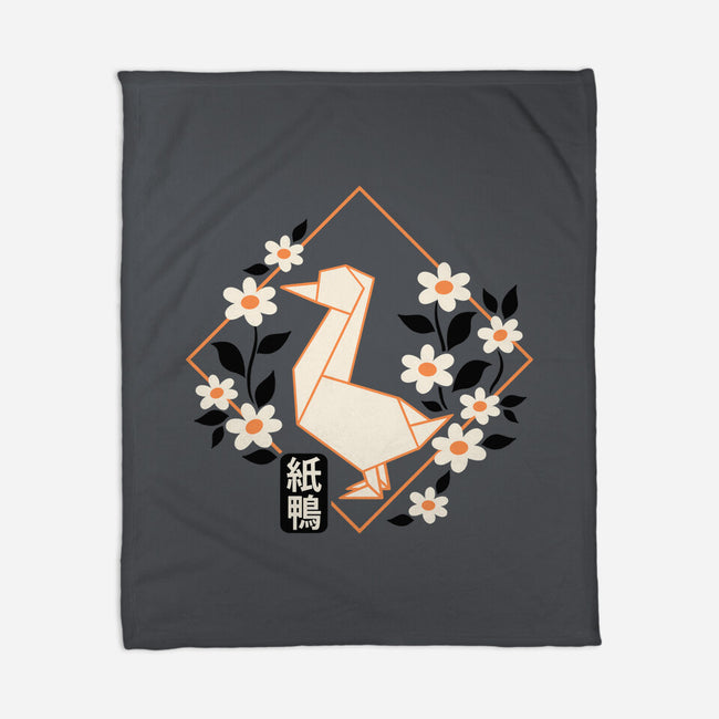 Origami Duck-None-Fleece-Blanket-NemiMakeit